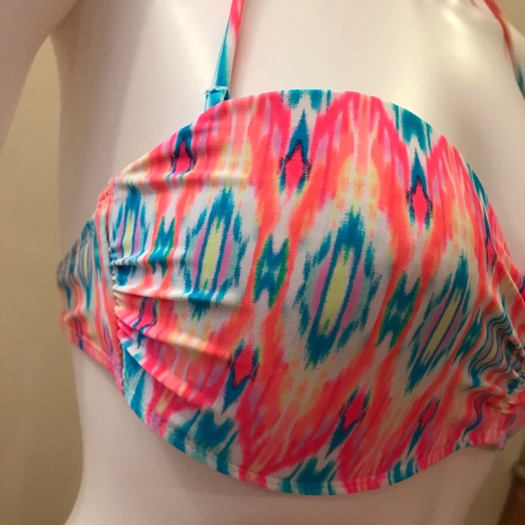 Ocean Pacific Push Up Bikini Swim Top Size Medium Aztec Print - Picture 4 of 16
